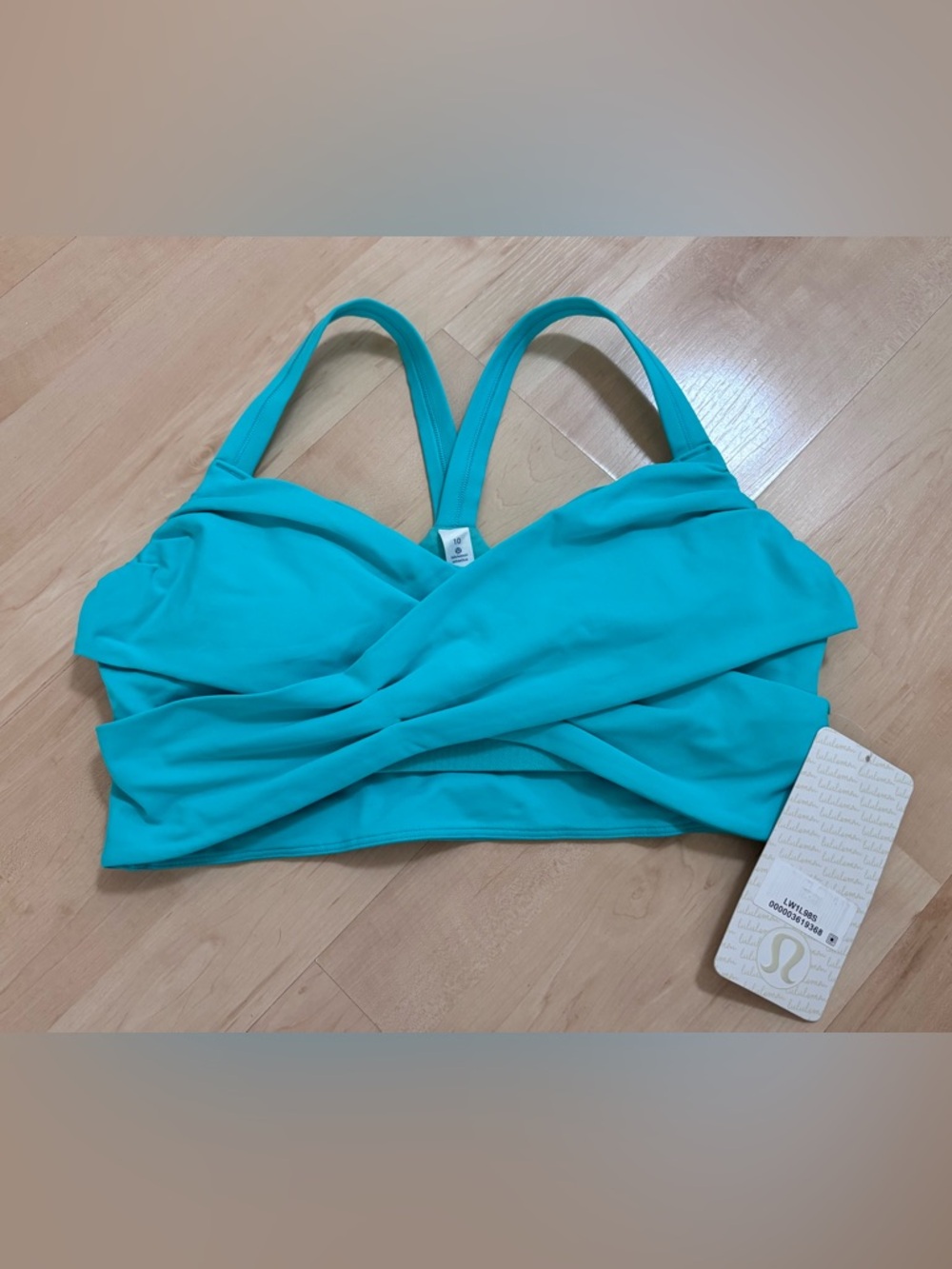 lululemon athletica Turquoise Twist-Front One-Piece Top